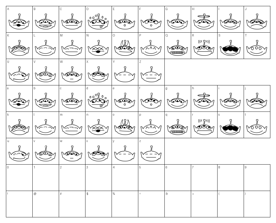 glyphs