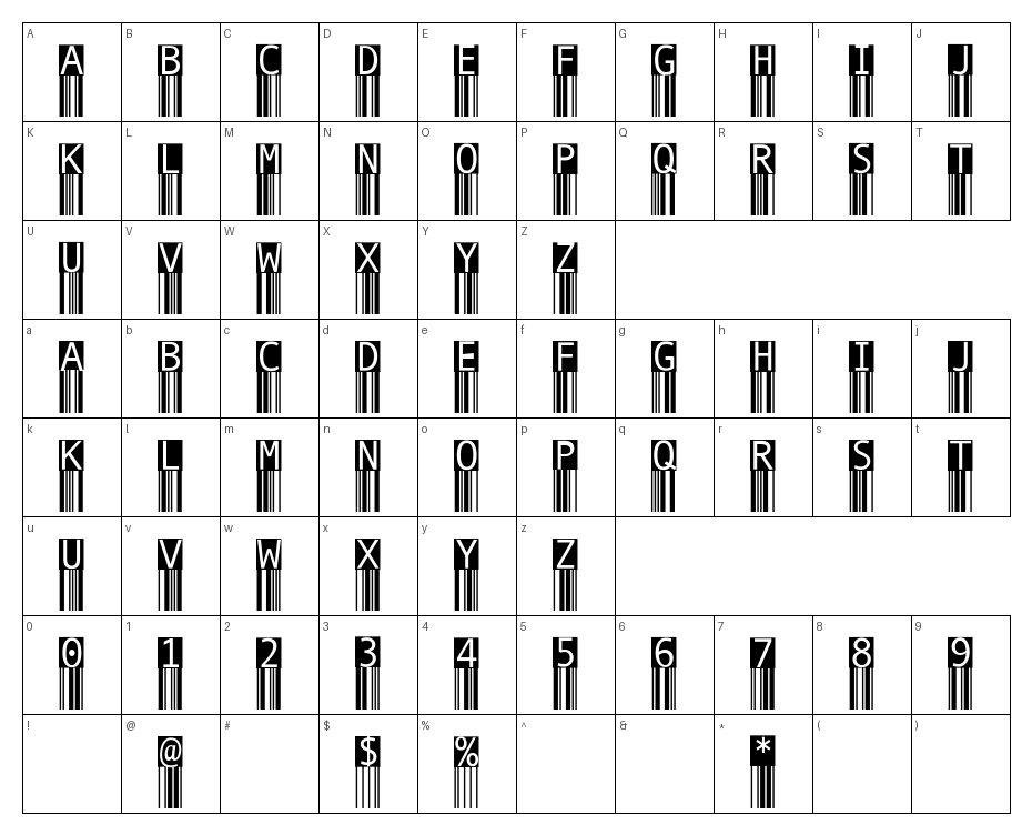 glyphs