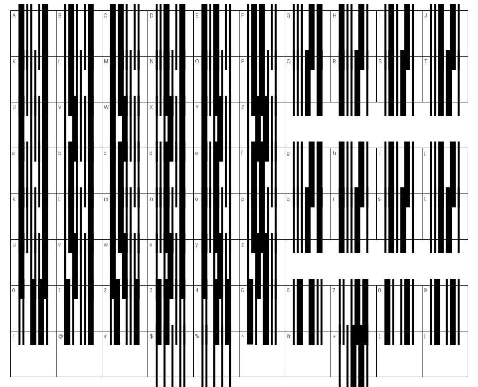 glyphs