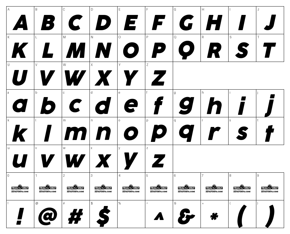 glyphs