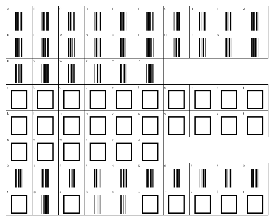 glyphs