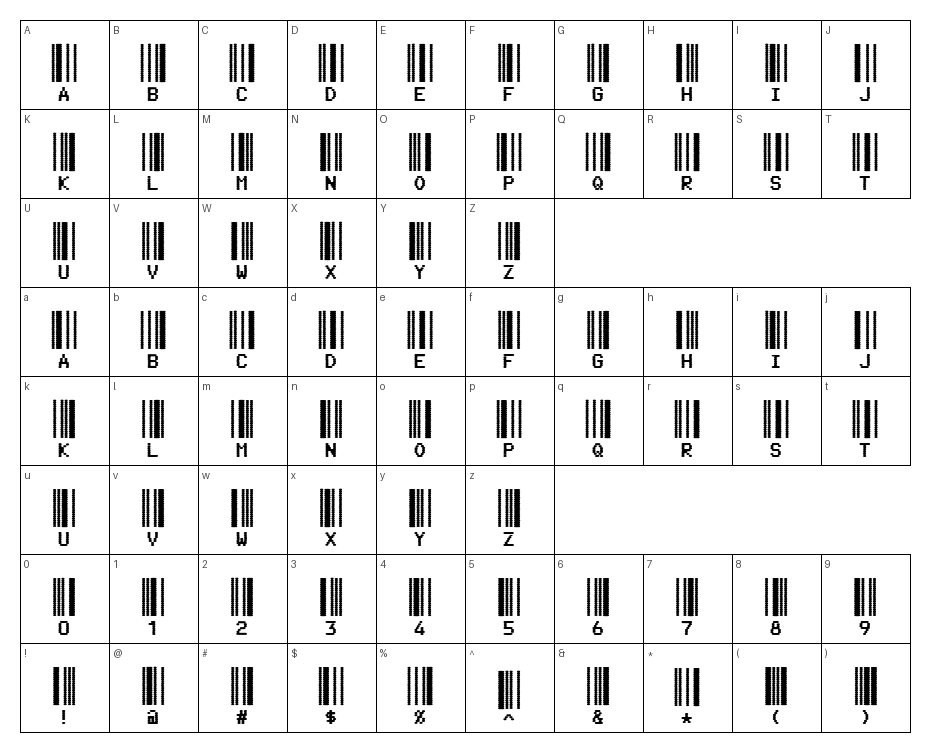 glyphs