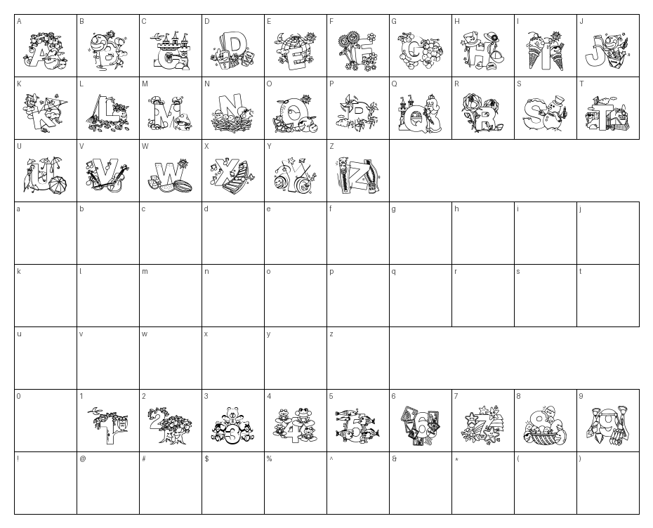 glyphs