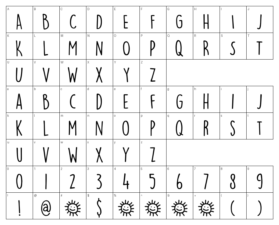 glyphs