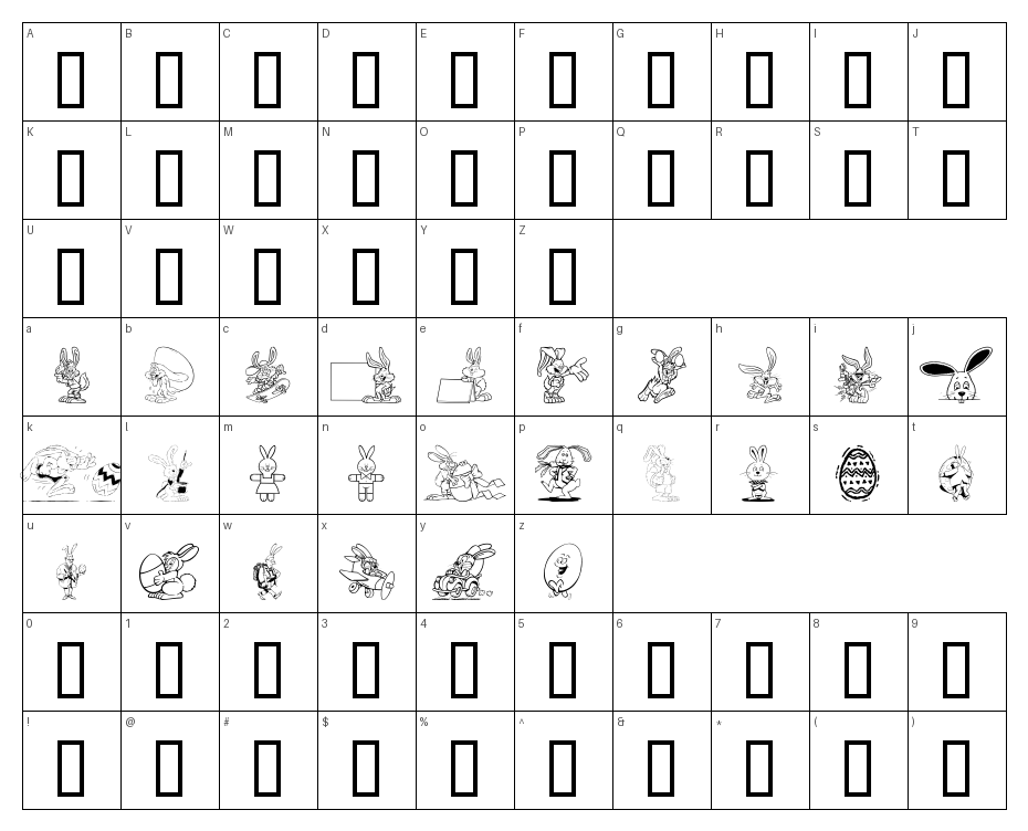 glyphs