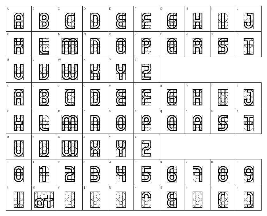 glyphs