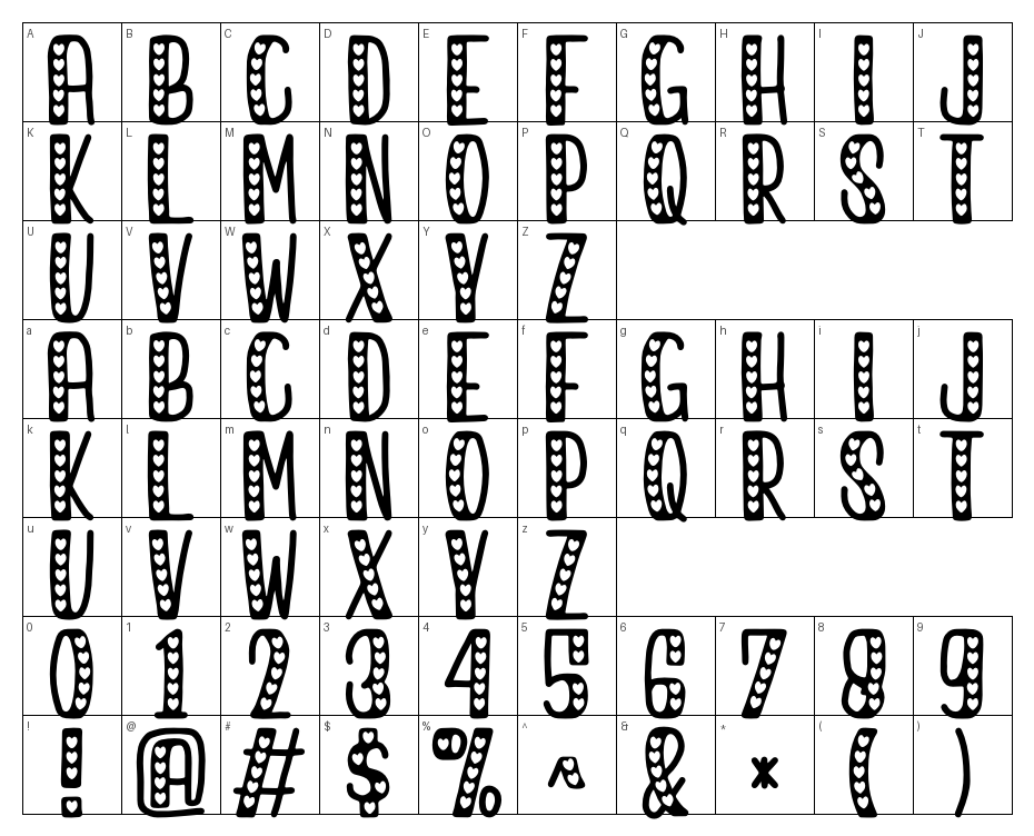 glyphs