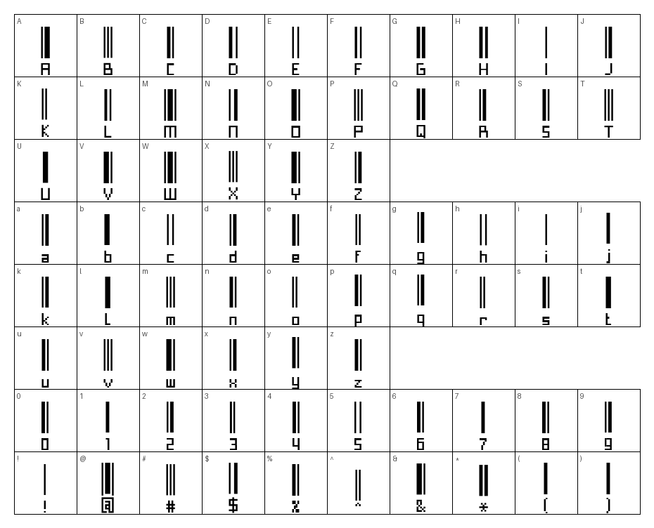 glyphs