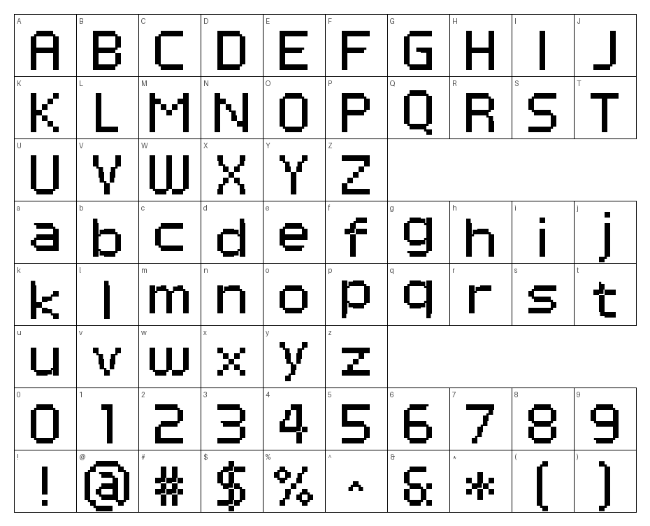 glyphs