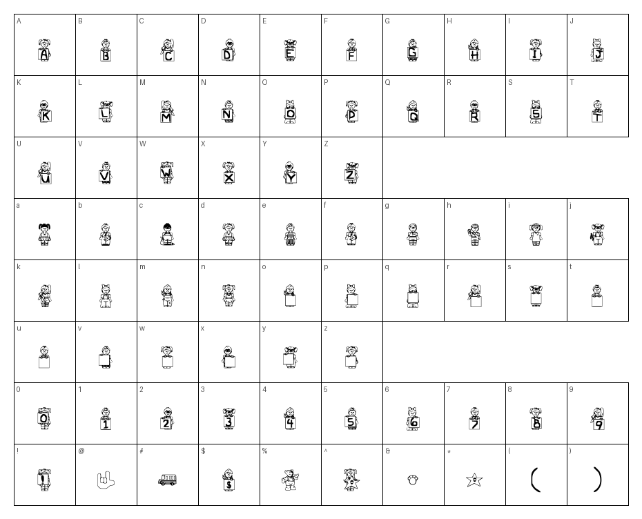 glyphs