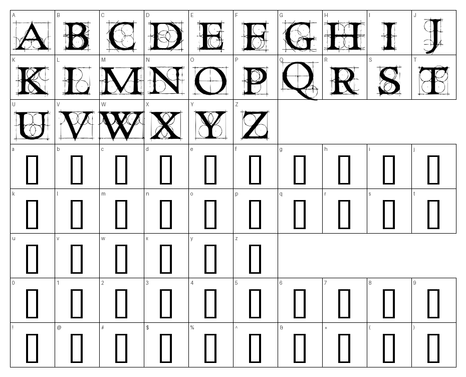 glyphs