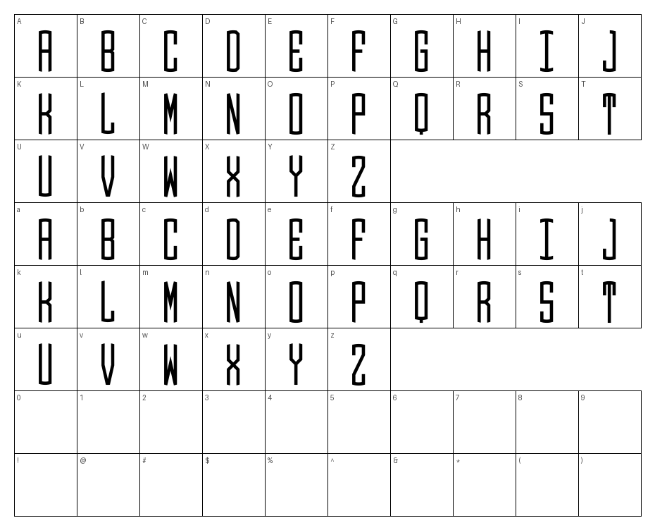 glyphs