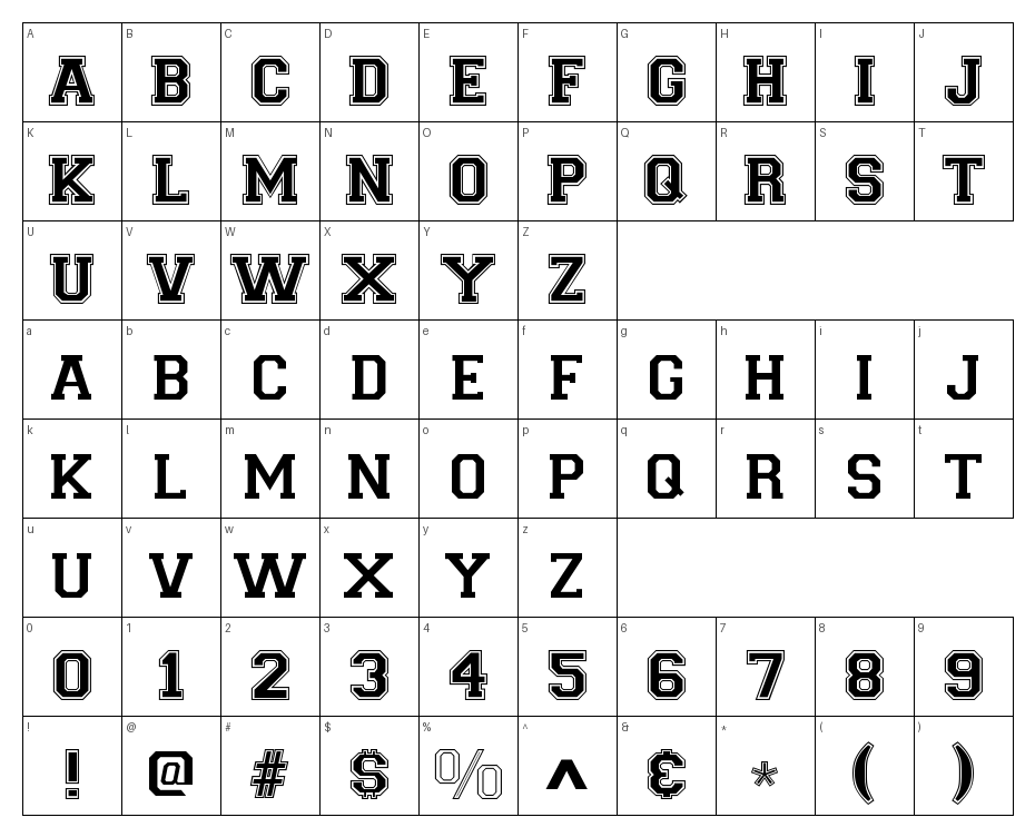 glyphs