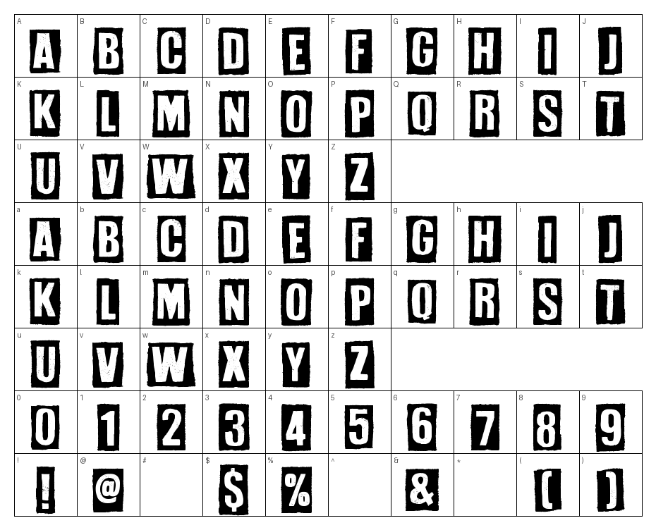 glyphs