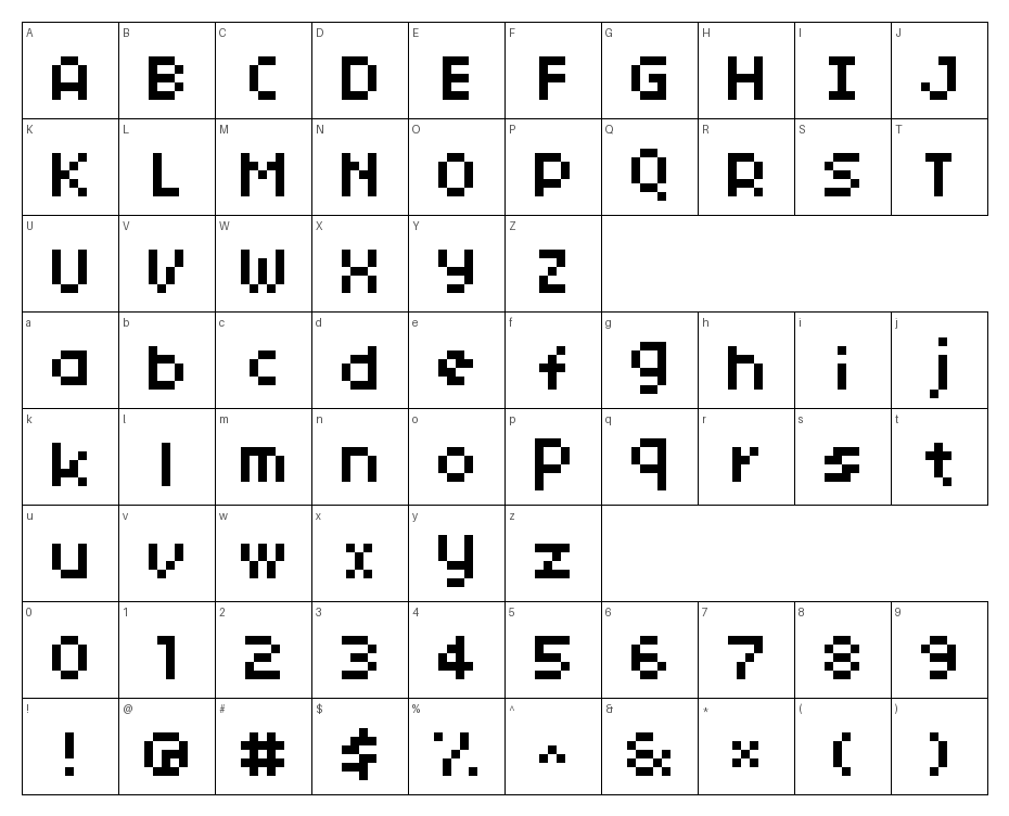 glyphs